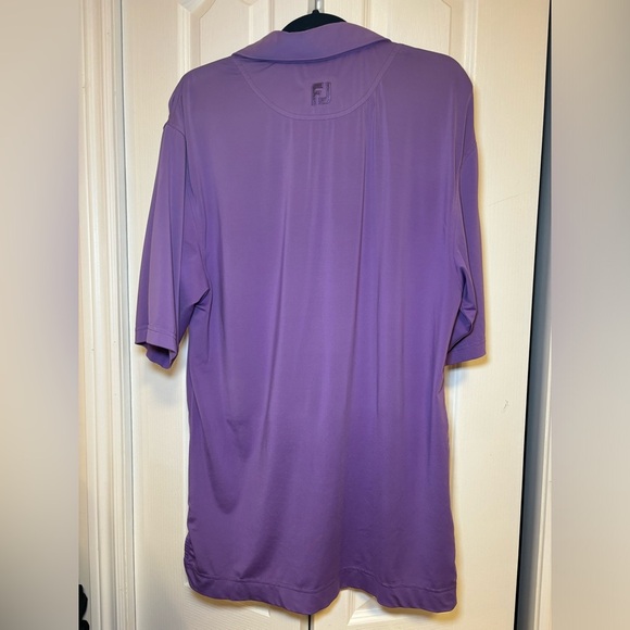 Foot Joy FJ - Mens Golf Three Button Polo Purple in Size M - Picture 2 of 12
